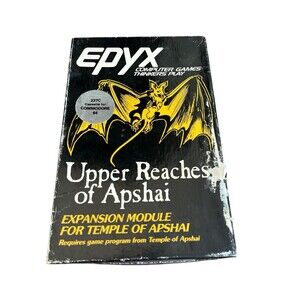 Epyx Upper Reaches of Apshai Expansion Commodore 64 Cassettes Original Box READ
